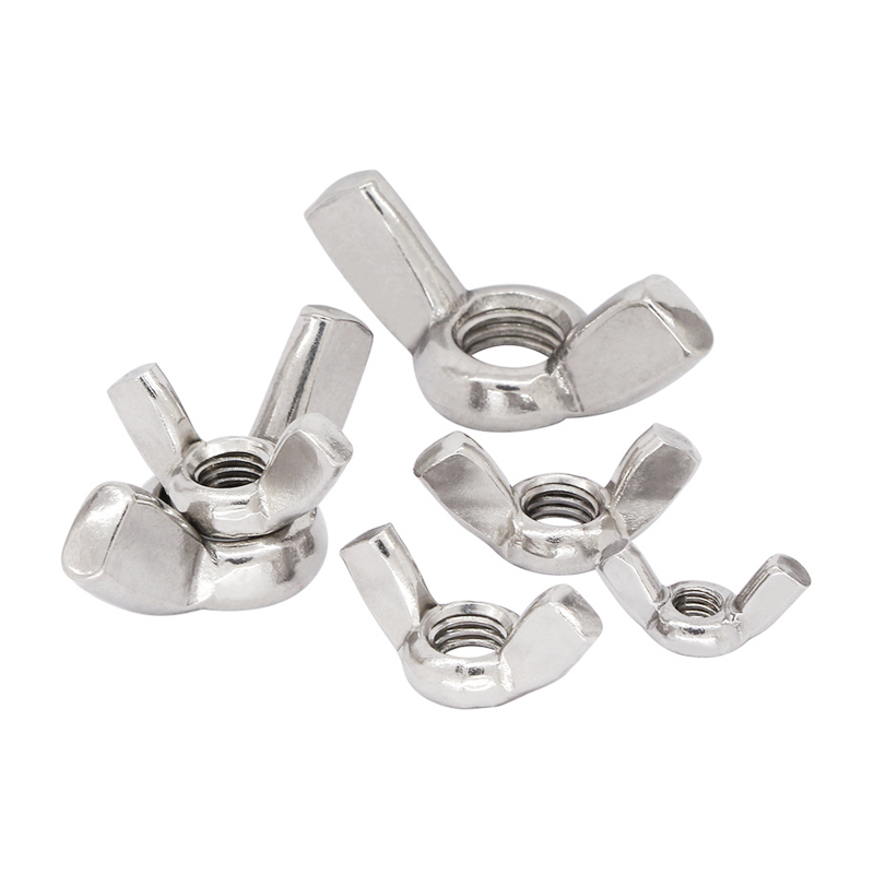 (2 con) Tán chuồn, đai ốc cánh bướm vặn tay inox 304