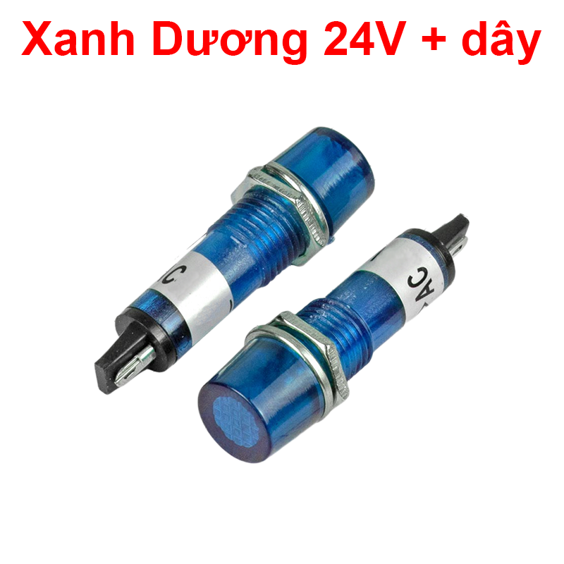 Đèn báo XD10 - 3 lỗ khoét 10mm điện áp 12V, 24V, 220VAC, 380VAC