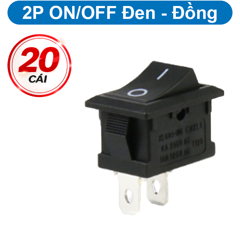 Công tắc bập bênh KCD1 - 101 6A - 250V 15x21mm