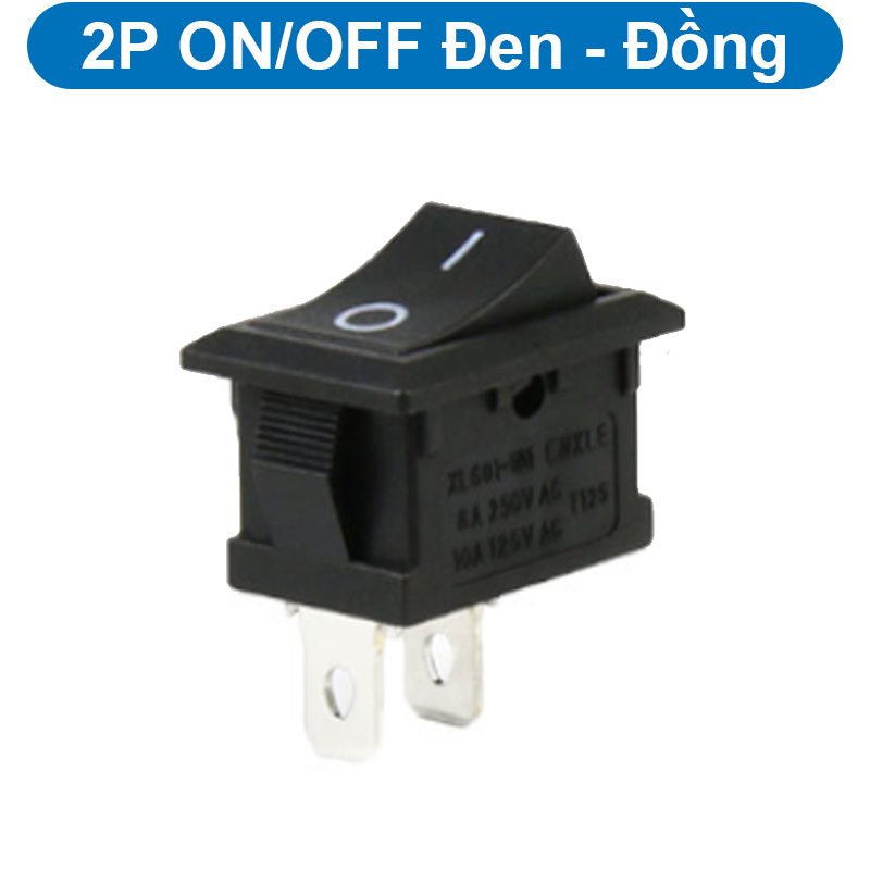 (2 cái) Công tắc bập bênh KCD1 - 101 6A - 250V 15x21mm