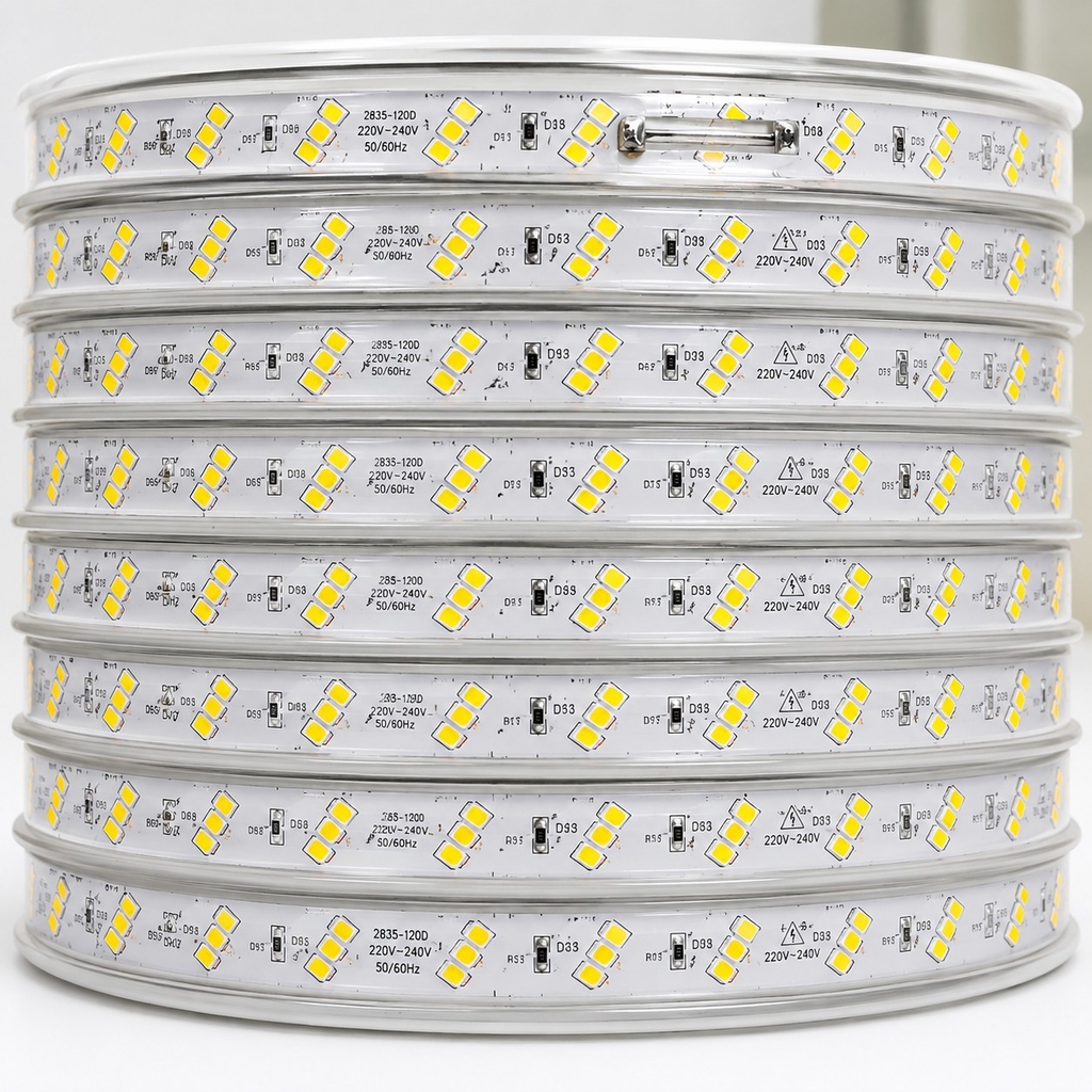 Dây đèn Led trang trí 220V, đã gồm nguồn, Dây Led chống nước, trang trí quấn cây, hắt trần, lễ Tết