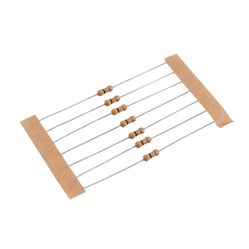(50 con) Điện trở cắm 1/4W 4 vòng màu ±5% - giá trị 25KR đến 4.7MR