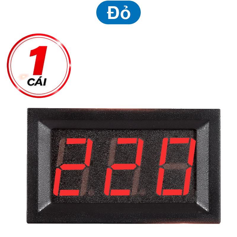 Đồng hồ hiển thị điện áp AC 220V 2 Dây