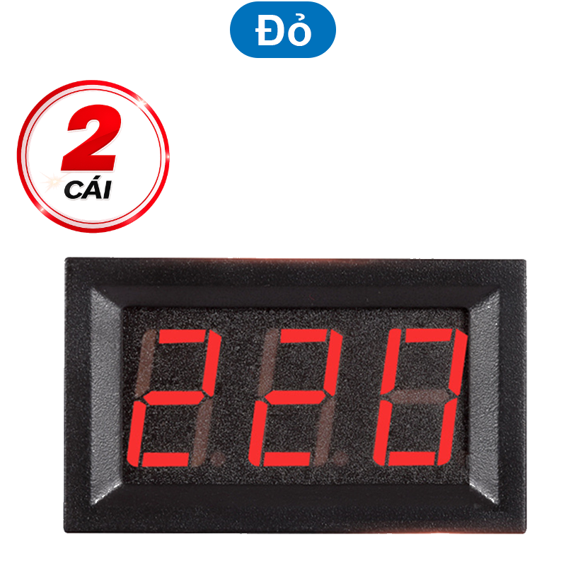 Đồng hồ hiển thị điện áp AC 220V 2 Dây