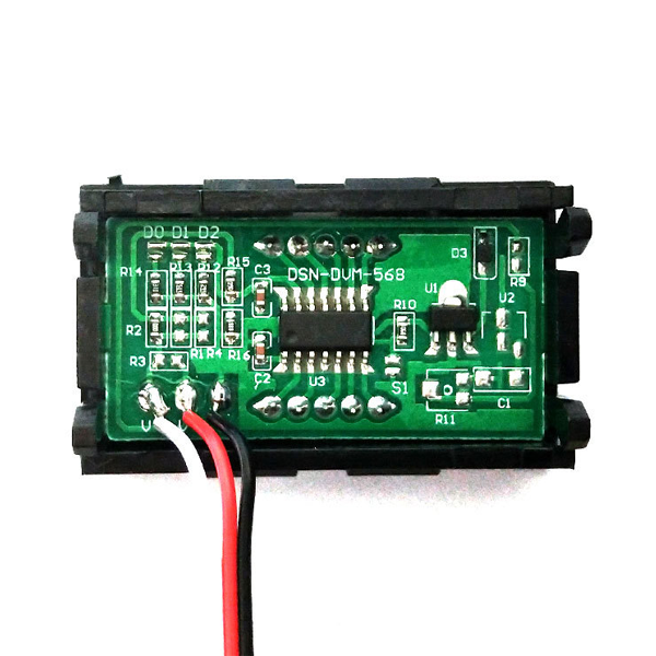 Đồng hồ hiển thị điện áp DC 0V - 100V 3 dây