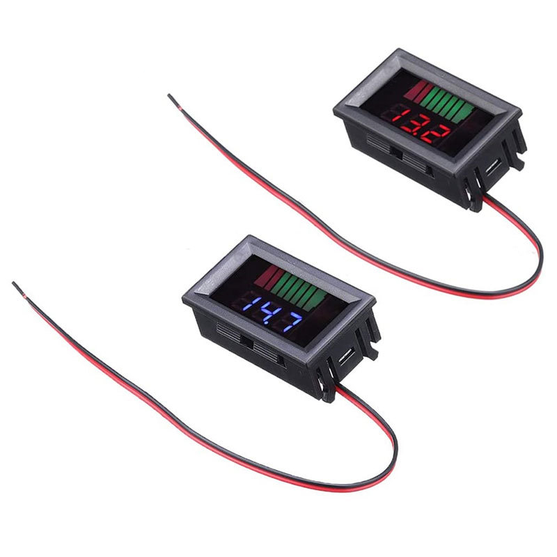 Đồng hồ đo điện áp và hiển thị mức pin 12V/24V/36V/48V/60V/72V