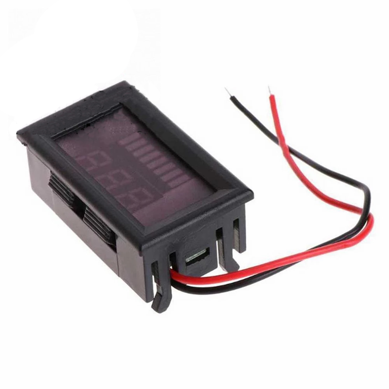 Đồng hồ đo điện áp và hiển thị mức pin 12V/24V/36V/48V/60V/72V