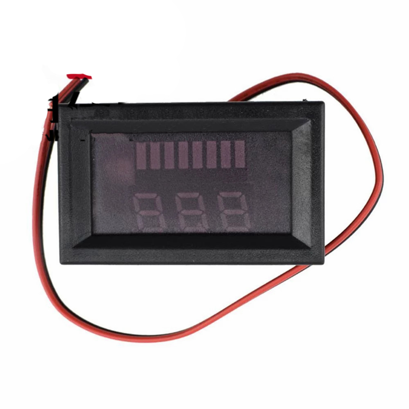 Đồng hồ đo điện áp và hiển thị mức pin 12V/24V/36V/48V/60V/72V