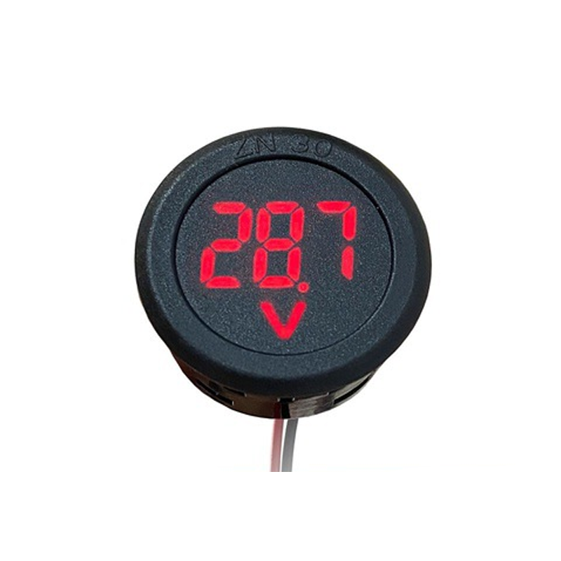 Đồng hồ tròn đo điện áp 4 - 100V DC màn hình LED