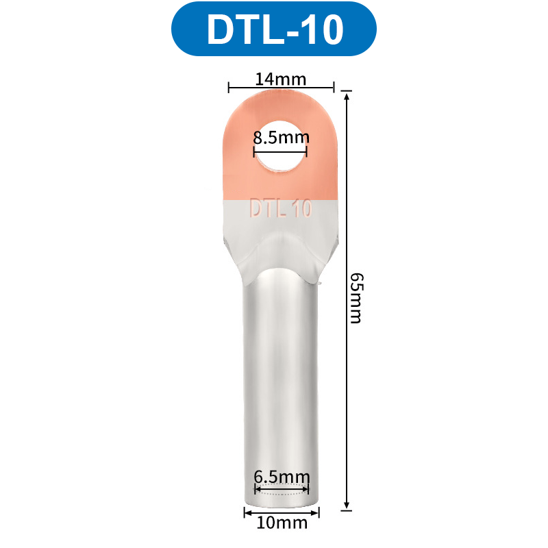 (2 Cái) Đầu cos đồng nhôm DTL 10-95mm2 bấm dây điện tải lớn CB