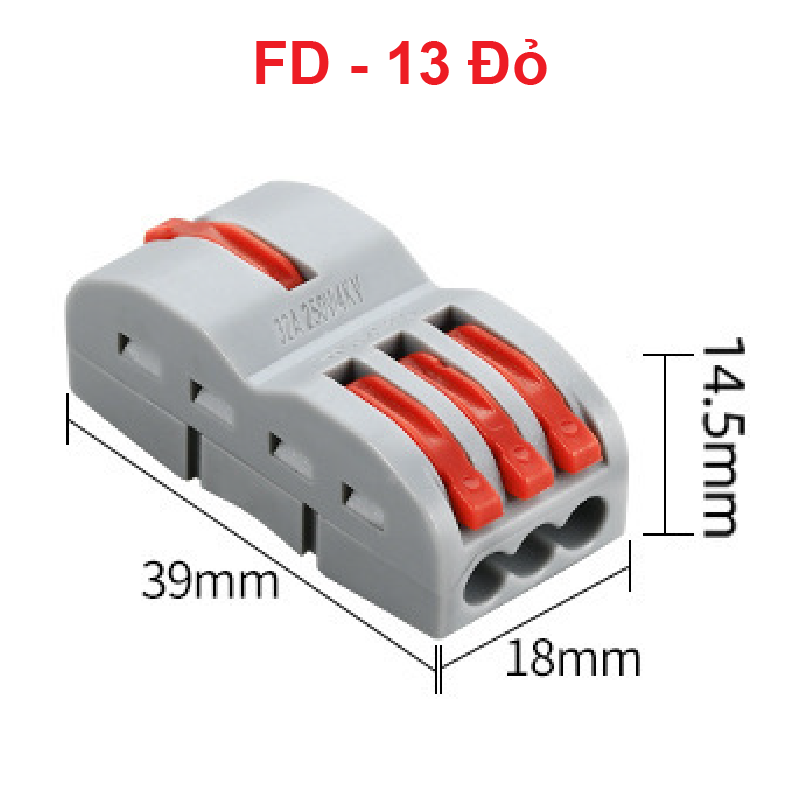 Cút nối dây điện nhanh chiu nhiệt nhiều cổng FD