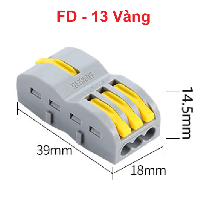 Cút nối dây điện nhanh chiu nhiệt nhiều cổng FD