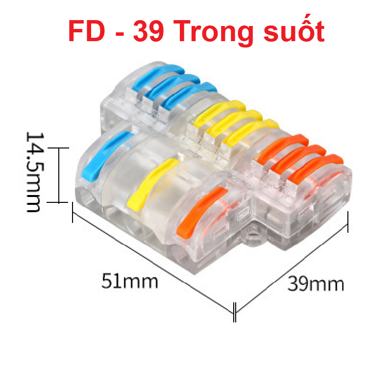 Cút nối dây điện nhanh chiu nhiệt nhiều cổng FD