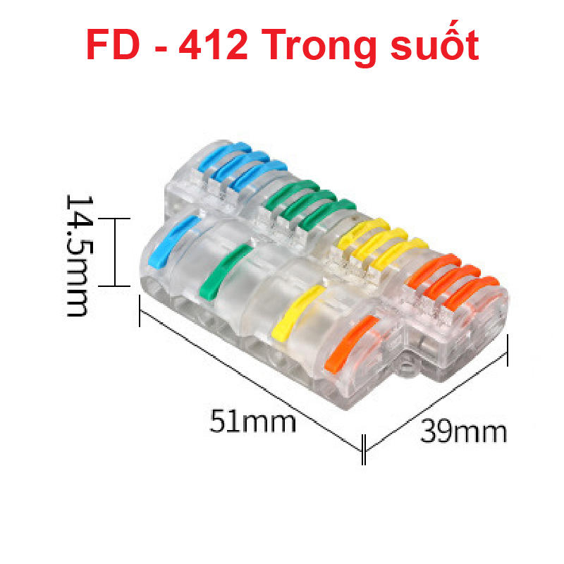 Cút nối dây điện nhanh chiu nhiệt nhiều cổng FD
