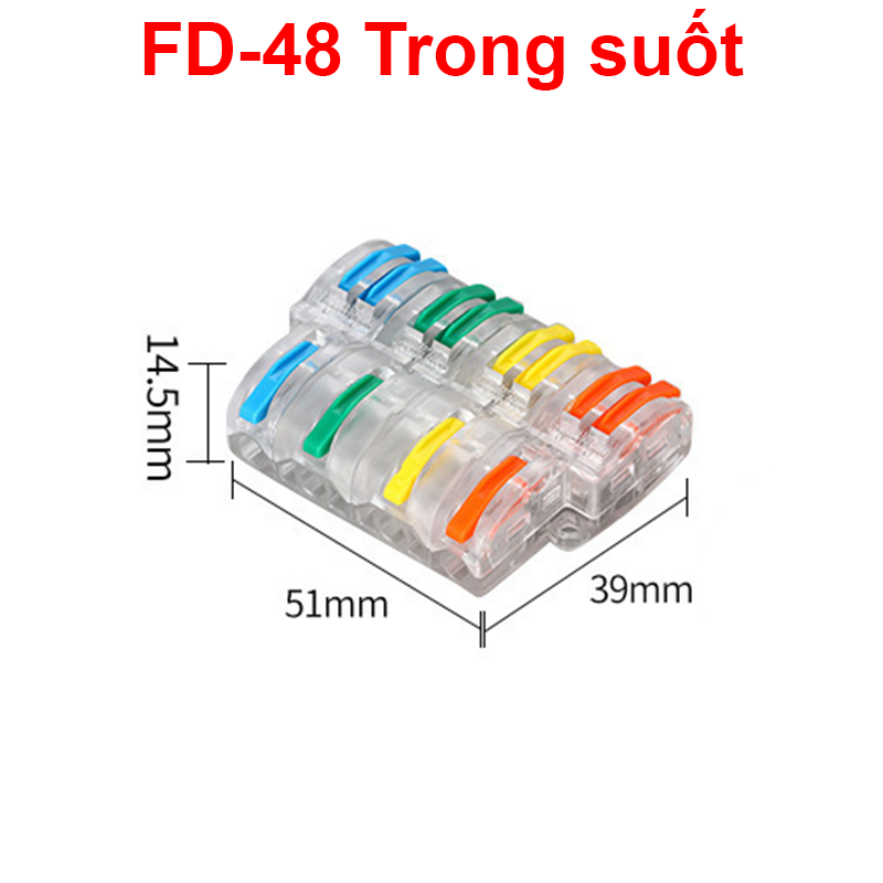 Cút nối dây điện nhanh chiu nhiệt nhiều cổng FD