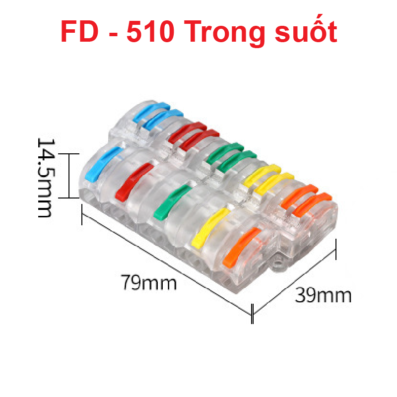 Cút nối dây điện nhanh chiu nhiệt nhiều cổng FD