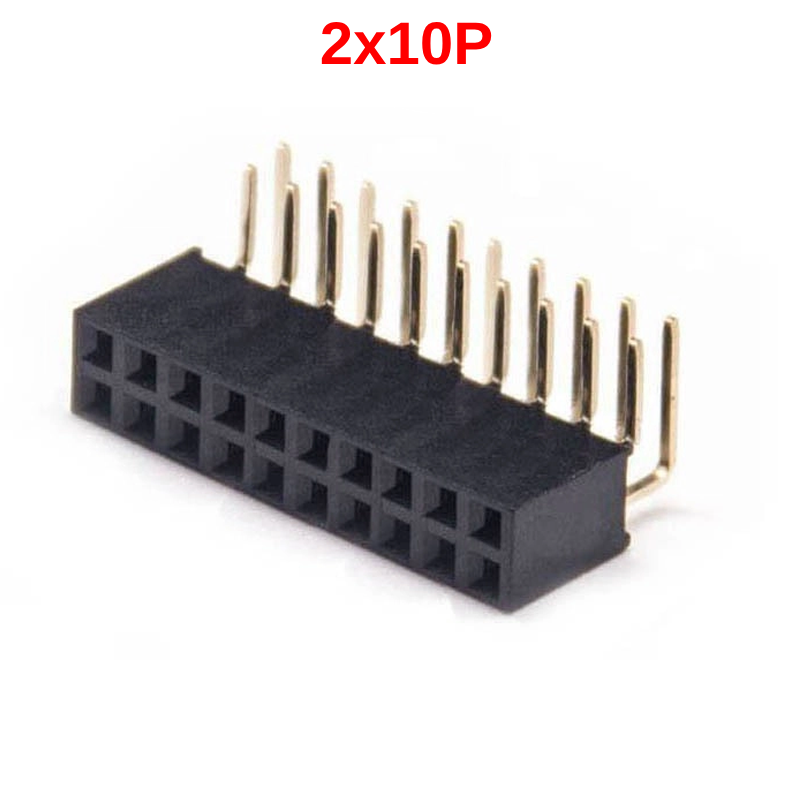 Hàng rào cái đôi 2.54mm cắm chân cong cao 8.5mm