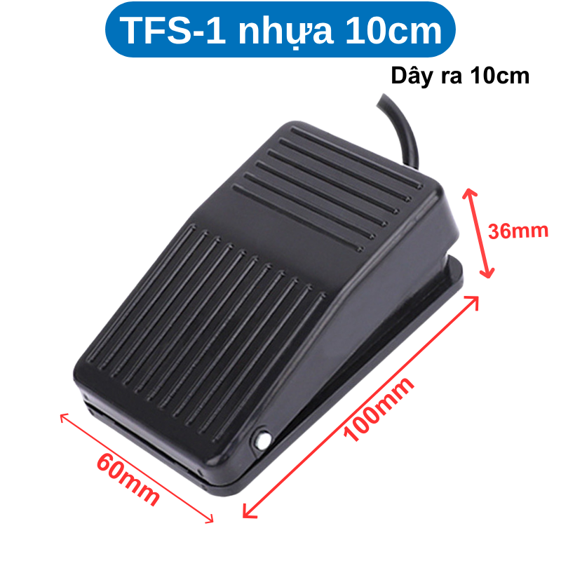 Công tắc bàn đạp chân vỏ nhựa/nhôm 220V/380V 5-10A