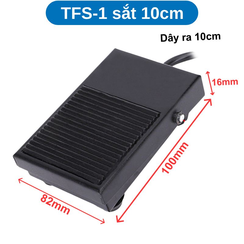 Công tắc bàn đạp chân vỏ nhựa/nhôm 220V/380V 5-10A