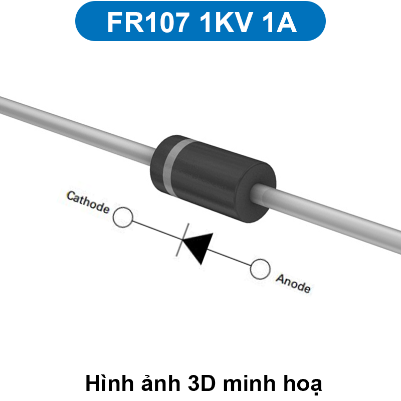 (10 con) Diode chỉnh lưu xung FR107, FR207, FR307