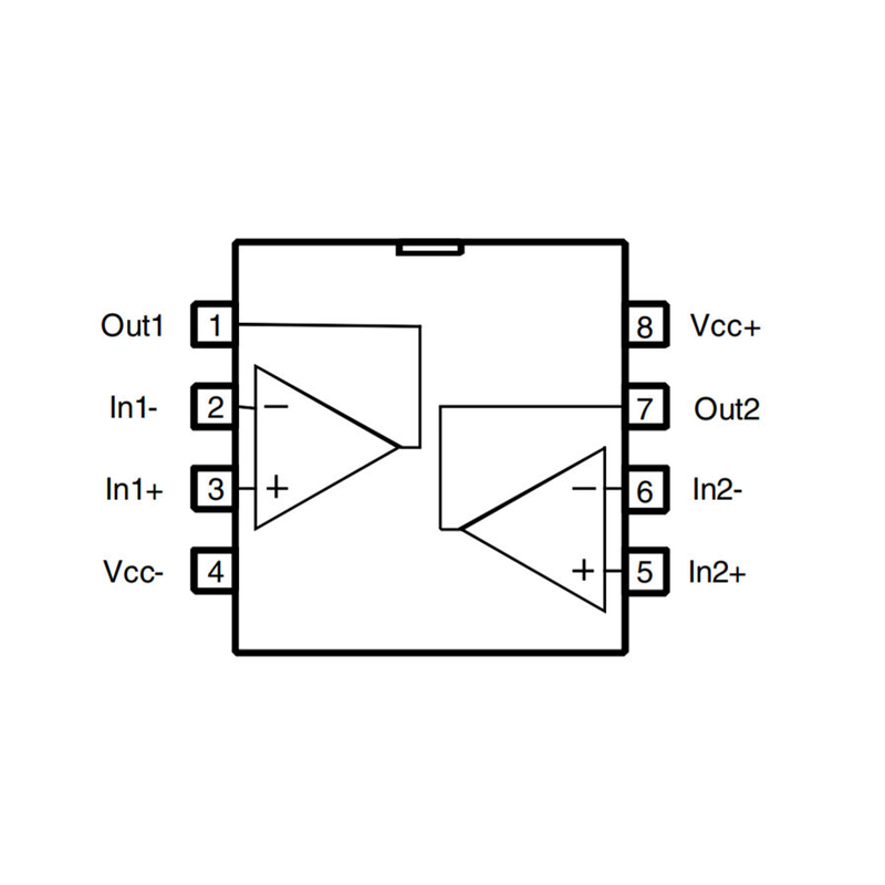(5 con) IC opamp khuếch đại LM358DR SOIC - 8