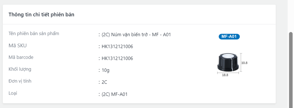 (2 cái) Núm vặn biến trở, núm vặn biến trở, chiết áp MF, KN