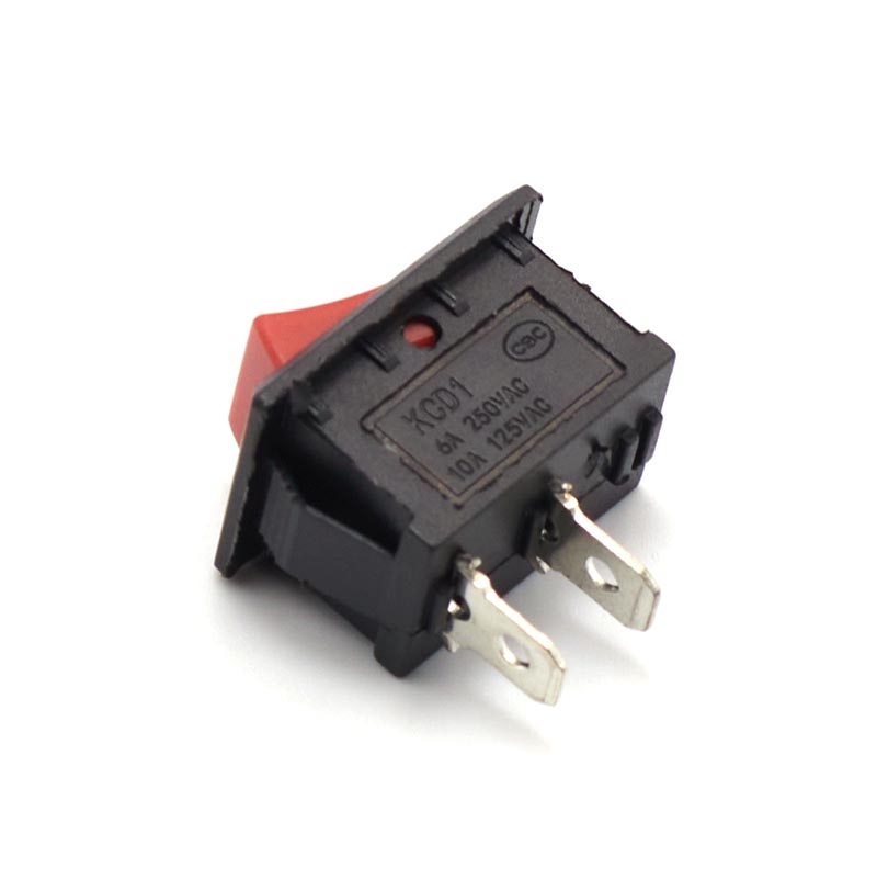 (2 cái) Công tắc bập bênh KCD1 - 101 6A - 250V 15x21mm