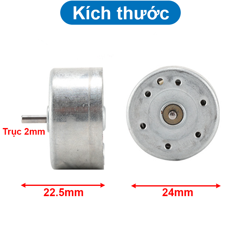Động cơ phát điện RF300, 3000-6000 RPM, 3-6VDC