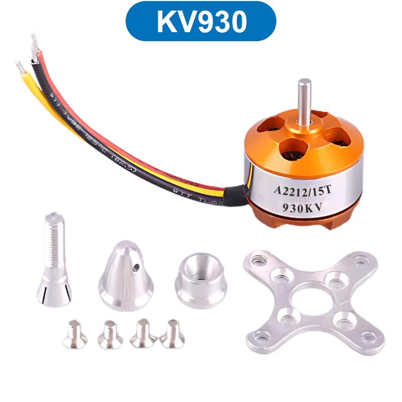 Động cơ không chổi than brushless A2212 trục 3.17mm 930KV/1000KV/.../2700KV/
