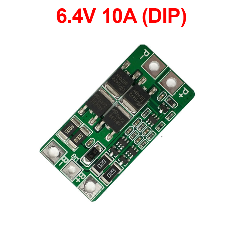Mạch bảo vệ cân bằng pin Sắt LiFePo4 2S 6.4V (pin 3.2V) không kẽm hàn