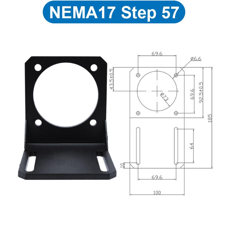 Gá động cơ DC, Pad cố đinh các loại động cơ thông dụng từ loại 380...895