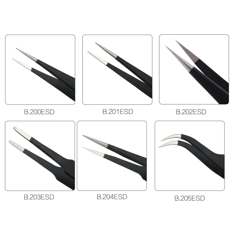 Nhíp gắp linh kiện BEST loại tốt, Nhíp chống tĩnh điện ESD bằng thép không gỉ