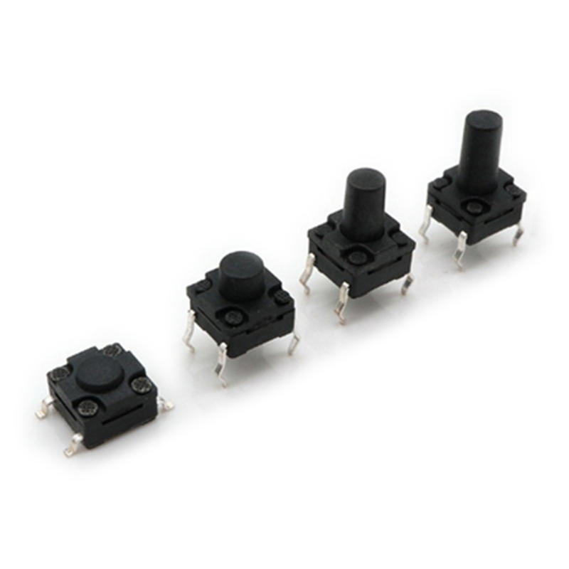 (10 cái) Nút nhấn 6x6mm chống thấm 4 chân cắm DIP cao 4.3 - 15mm