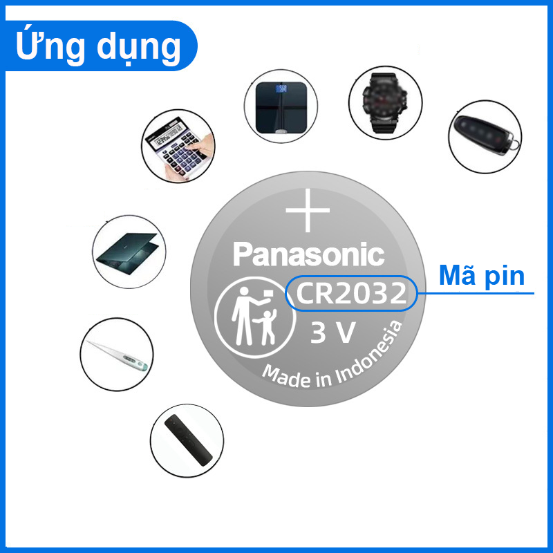 (1 Viên) Pin cúc áo 3V Panasonic chính hãng dòng CR12XX , CR16XX, CR20XX