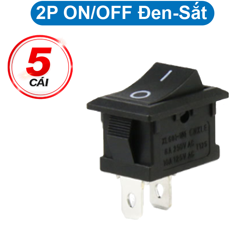 Công tắc bập bênh KCD1 - 101 6A - 250V 15x21mm