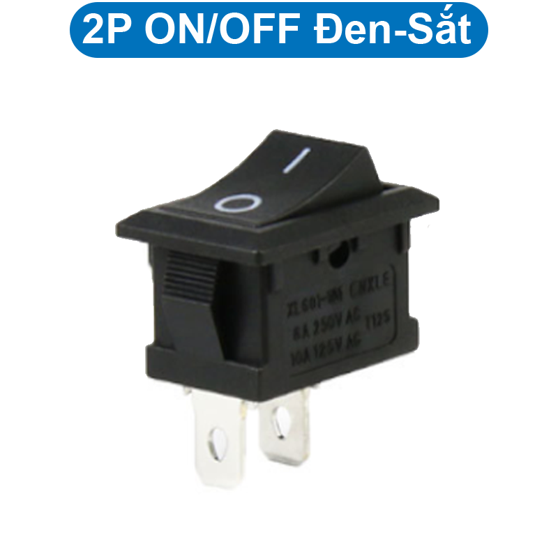 (2 cái) Công tắc bập bênh KCD1 - 101 6A - 250V 15x21mm