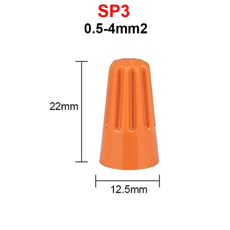 (10 cái) Cút nối xoắn dây điện SP1 - SP6
