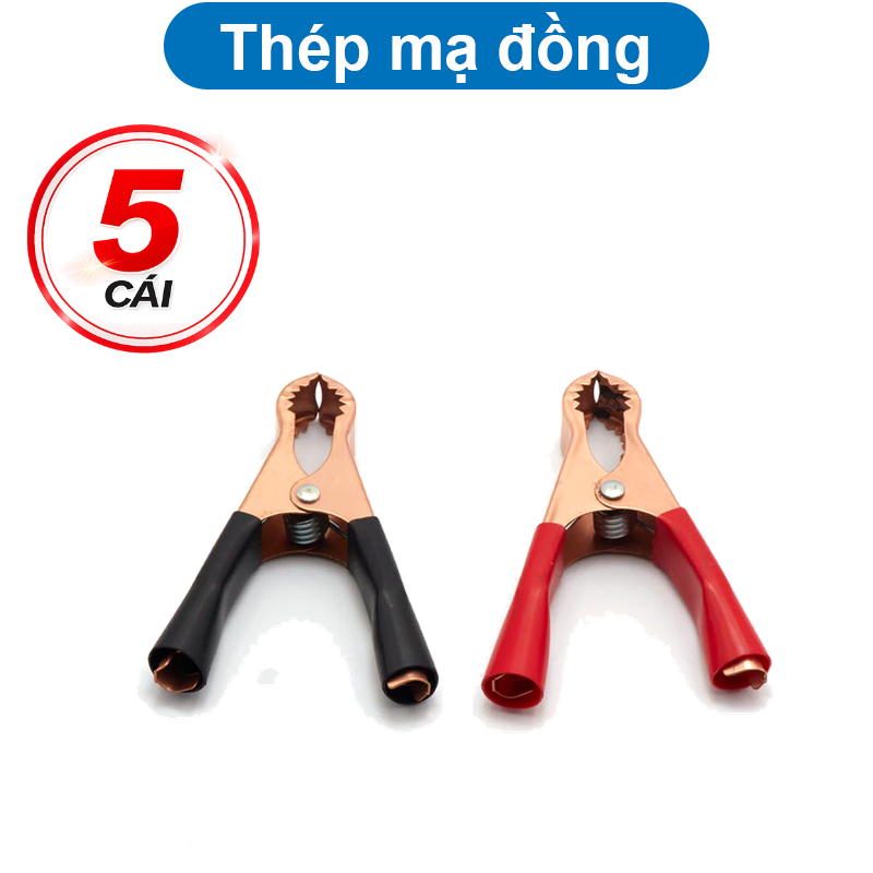 Kẹp bình ắc quy 50A - đỏ+đen