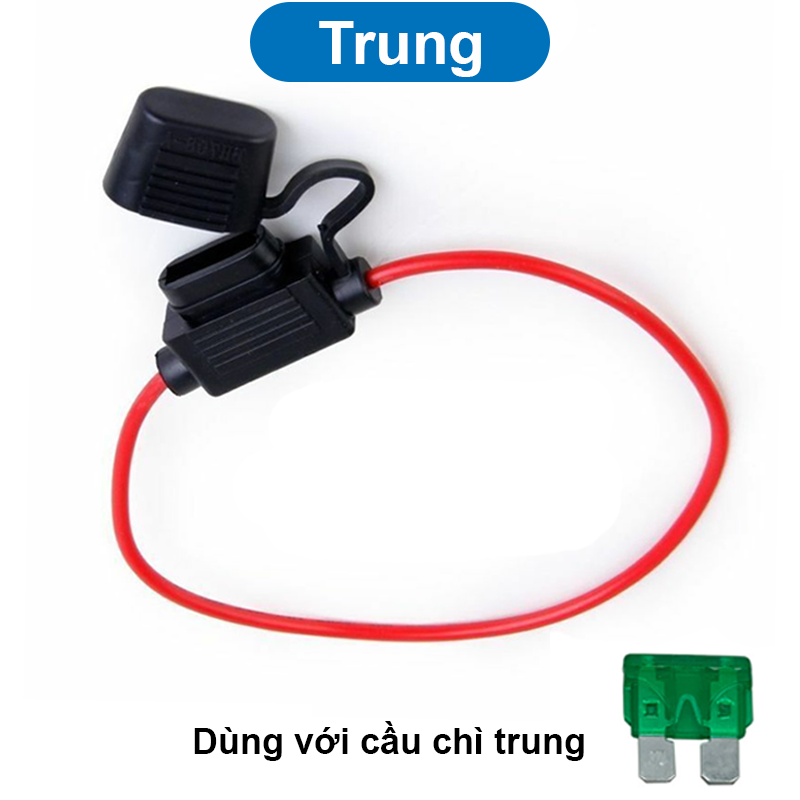 Hộp gắn cầu chì ra dây chống nước cho xe máy, xe hơi
