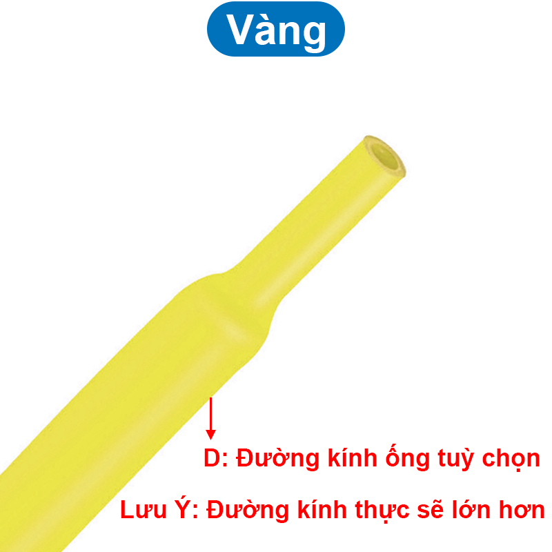 Ống co nhiệt, ống gen cách điện, ống bọc dây điện 1-22mm