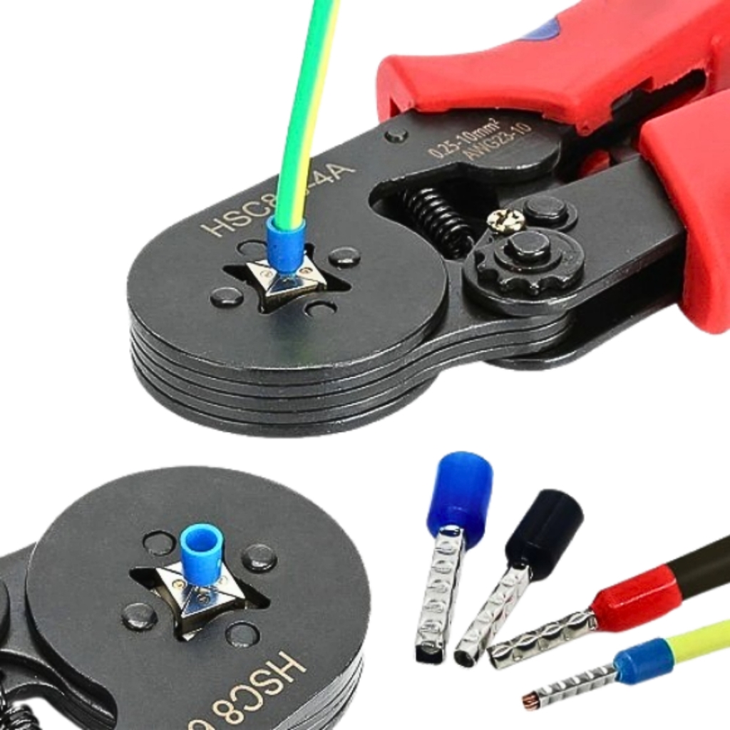 Kìm bấm đầu cos vuông tự điều chỉnh HSC8