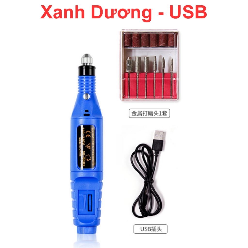 Máy mài mini cầm tay, máy mài dũa móng đa năng