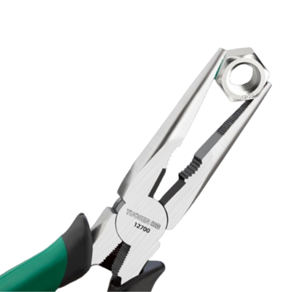 Kìm cắt dây, mũi kim, đầu bằng loại lớn SUPER đen vàng