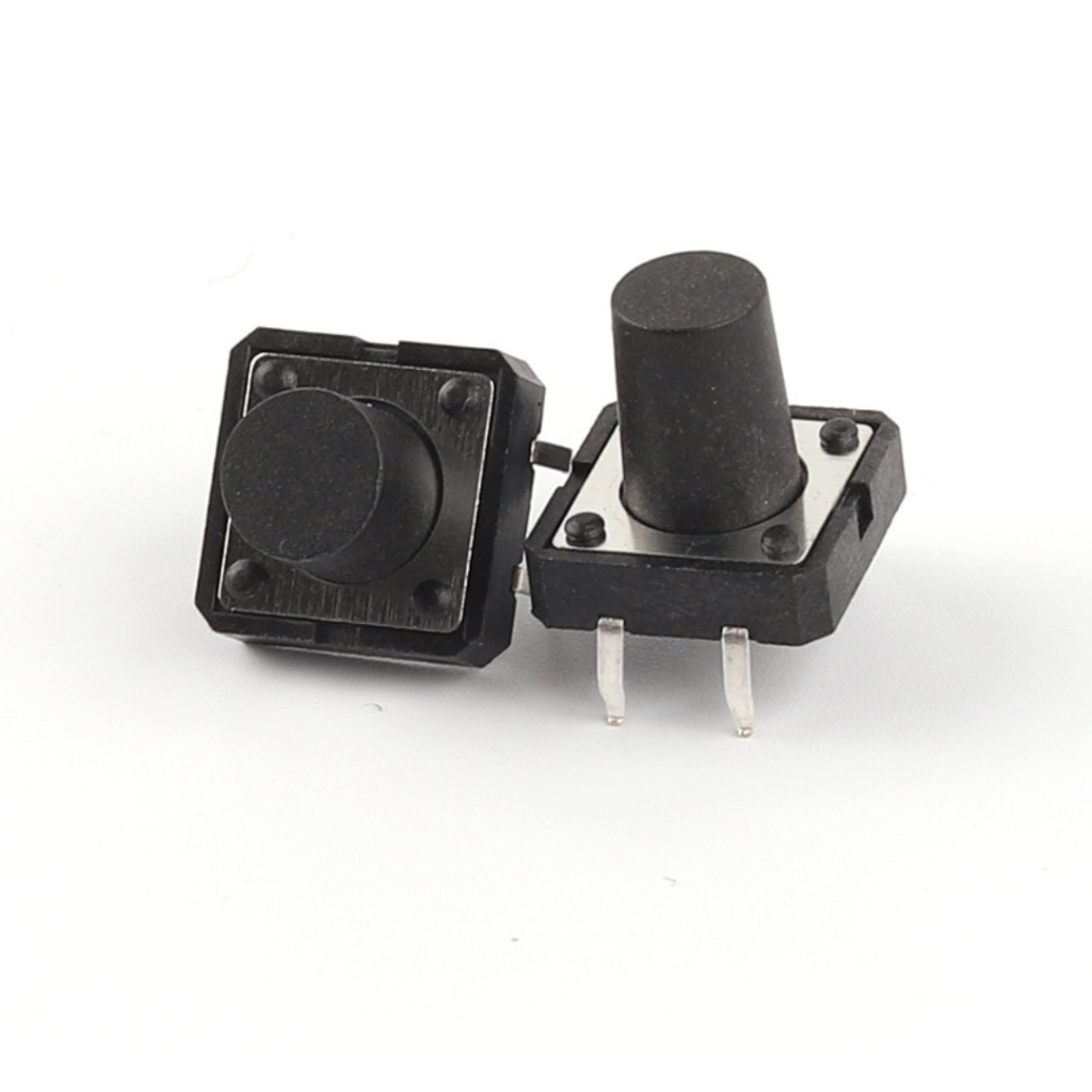 (5 cái) Nút nhấn 12x12mm 4 chân cắm đứng cao 4.3 - 20mm