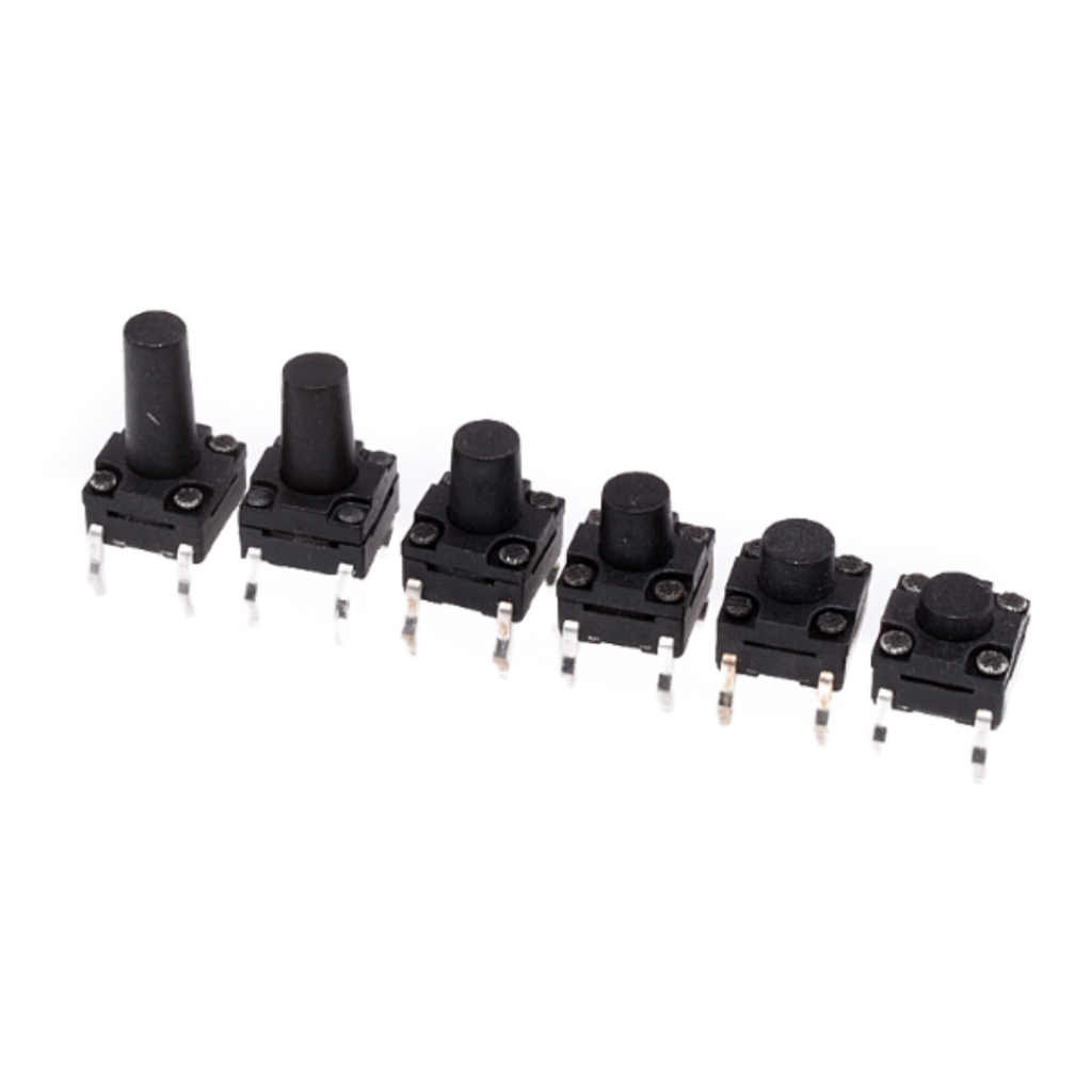 (2 cái) Nút nhấn 12x12mm 4 chân cắm chống thấm cao 4.3 - 12mm