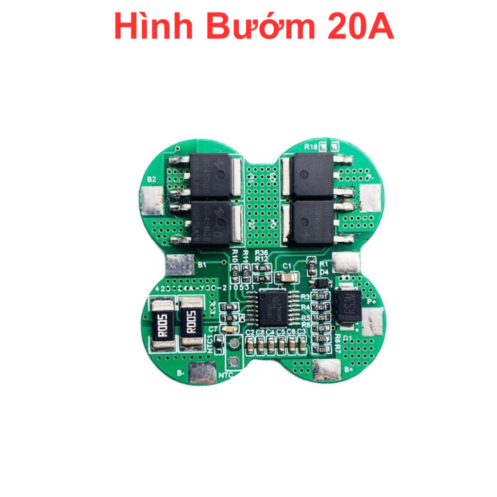 Mạch bảo vệ pin lithium 18650 4s 16.8V nhiều hình dạng hỗ trợ các khối pin