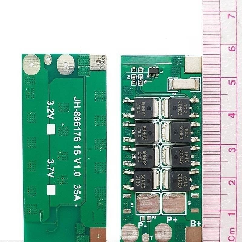 Mạch bảo vệ pin sắt LifePo4 1S 3.2V công suất lớn có sẵn kẽm hàn
