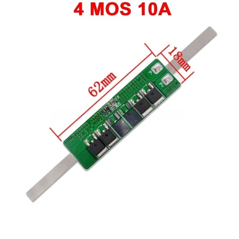Mạch bảo vệ pin sắt LifePo4 1S 3.2V công suất lớn có sẵn kẽm hàn