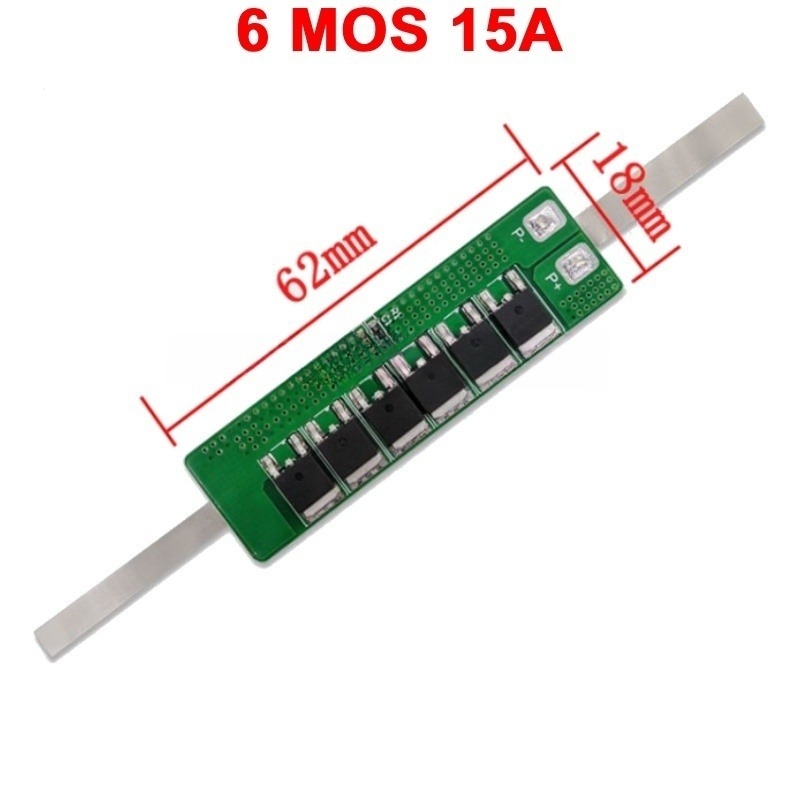 Mạch bảo vệ pin sắt LifePo4 1S 3.2V công suất lớn có sẵn kẽm hàn