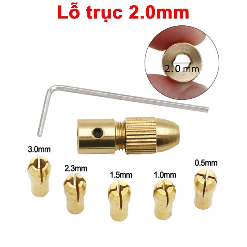 Bộ kẹp mũi khoan bằng đồng thau 5 lõi